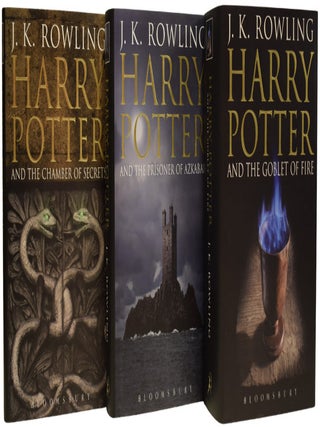 Harry Potter Series, Complete UK Adult hardback set. Being: The Philosopher's Stone; The Chamber of Secrets; The Prisoner of Azkaban; The Goblet of Fire; The Order of The Phoenix; The Half-Blood Prince; The Deathly Hallows.