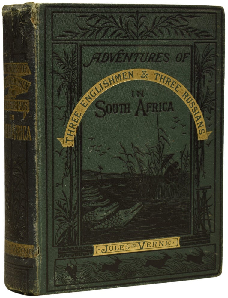 Item #68399 Meridiana: The Adventures of Three Englishmen and Three Russians in South Africa. Jules VERNE, Gabriel, Ellen E. FREWER, Jules F&Eacute;RAT.