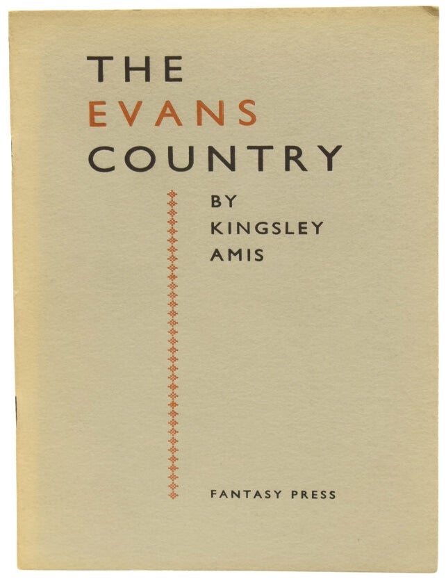 Item #68607 The Evans Country. Kingsley AMIS.