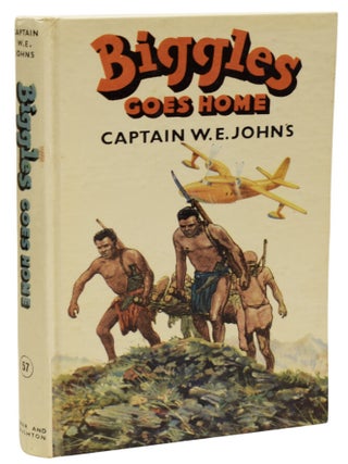 Item #68888 Biggles Goes Home. Captain W. E. JOHNS, Leslie STEAD