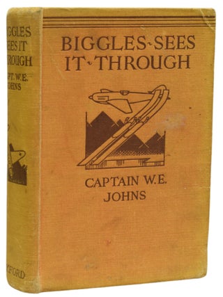 Item #68889 Biggles Sees It Through. Howard LEIGH, Alfred SINDALL, illustrators, Captain W. E. JOHNS