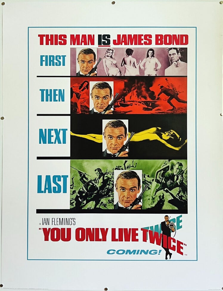 Item #68897 [MOVIE POSTER] You Only Live Twice. Ian Lancaster FLEMING.