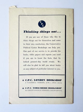 "Trust The People". A Speech by the Rt. Hon. Winston Churchill M.P,. Ayr, May 16th, 1947.