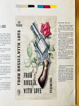 [From Russia With Love]. ARTIST'S JACKET PROOFS for the James Bond novel. Progressive printers proofs of the jacket design by Richard Chopping.