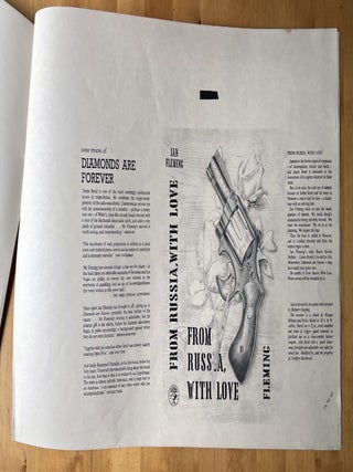 [From Russia With Love]. ARTIST'S JACKET PROOFS for the James Bond novel. Progressive printers proofs of the jacket design by Richard Chopping.