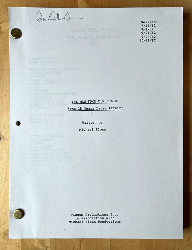 Item #69416 The Man From U.N.C.L.E. 'The 15 Years Later Affair'. Filmscript. Ian Fleming / Bondiana.