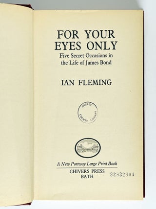 For Your Eyes Only [large print edition].
