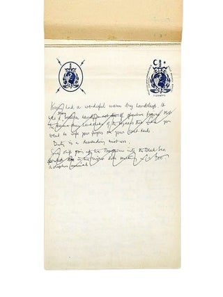 Manuscript notes on an international crime conference, developed into From Russia, With Love.