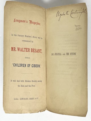 The Strange Case of Dr. Jekyll and Mr. Hyde.