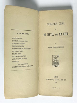The Strange Case of Dr. Jekyll and Mr. Hyde.