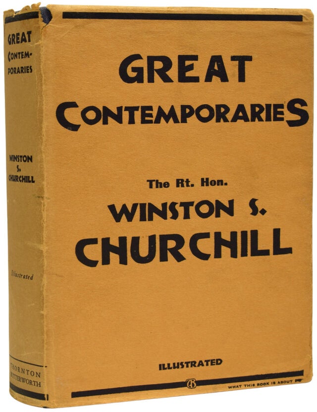 Item #70073 Great Contemporaries. Winston Spencer CHURCHILL, Sir.