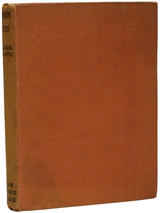 Item #70188 Towards Zero. Agatha CHRISTIE, Dame