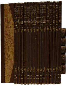 Item #70232 The Works of George Eliot. Standard Edition. Adam Bede; The Mill on the Floss; Silas Marner, The Lifted Veil, Brother Jacob; Scenes of Clerical Life; Felix Holt; Romola; Middlemarch; Daniel Deronda; The Legend of Jubal and Other Poems, Old and New; Essays, and Leaves from a Note-book; The Spanish Gypsy;Impressions of Theophrastus Such. George ELIOT, Mary Ann EVANS.
