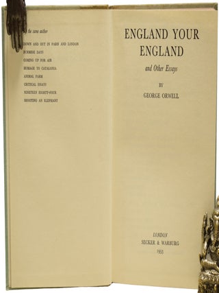 England Your England. And other Essays.