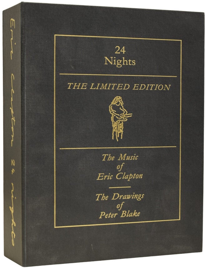 Item #70297 24 Nights / Twenty Four Nights. The Music of Eric Clapton. The Drawings of Peter Blake. Eric. BLAKE CLAPTON, Derek TAYLOR, Peter, Sir, THE BEATLES.