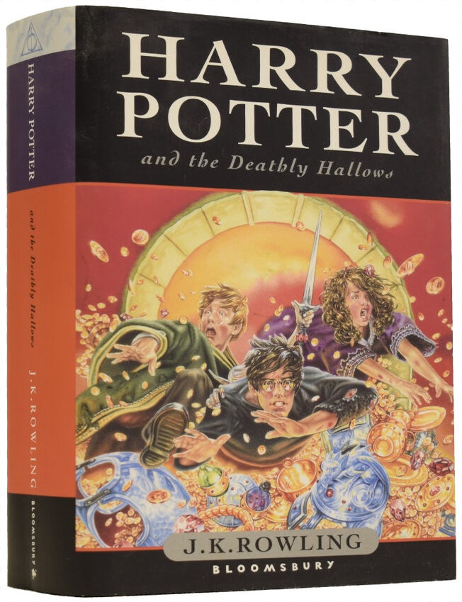 Item #70480 Harry Potter and the The Deathly Hallows. J. K. ROWLING, born 1965, Jason COCKCROFT.