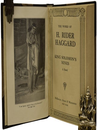 The Works of H. Rider Haggard. Pearl-maiden, Cleopatra, Allan Quartermain, Marie, Nada the Lily, Margaret, Elissa, Black Heart and White Heart, Child of Storm, The Spirit of Bambatse, She, Morning Star, Eric Brighteyes, Montezuma's Daughter, Lysbeth, The People of the Mist, The Wanderer's Necklace, Heart of the World, Jess, Swallow, [and] King Solomon's Mines.