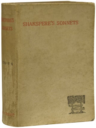 Item #70958 The Sonnets of Shakspere [Shakespeare]. SHAKESPEARE, William SHAKSPERE, Edward DOWDEN