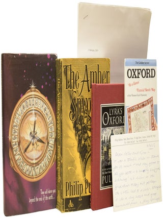Item #71672 [Philip Pullman Archive]: Northern Lights; The Amber Spyglass; Lyra's Oxford;...