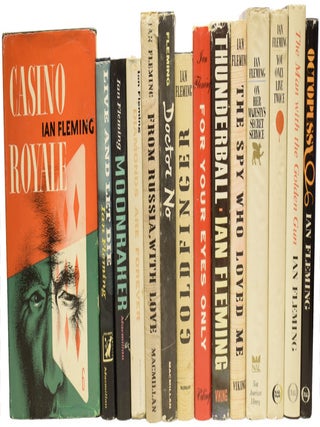 Complete First American Editions of Ian Fleming's James Bond series. [Set of works / novels. Ian Lancaster FLEMING.