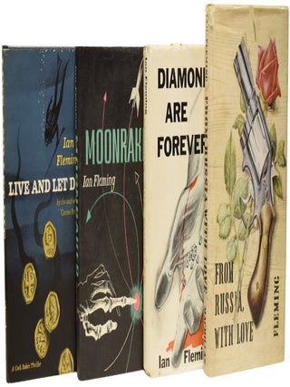 Complete First American Editions of Ian Fleming's James Bond series. [Set of works / novels comprising: Casino Royale, Live and Let Die, Moonraker, Diamonds Are Forever, From Russia With Love, Dr. No, Goldfinger, For Your Eyes Only (short stories inc. From A View To A Kill, Quantum of Solace), Thunderball, The Spy Who loved Me, On Her Majesties Secret Service, You Only Live Twice, The Man with the Golden Gun, and Octopussy & The Living Daylights (short stories)].