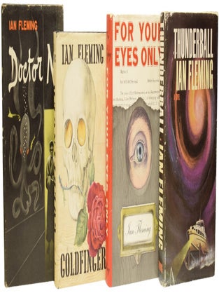 Complete First American Editions of Ian Fleming's James Bond series. [Set of works / novels comprising: Casino Royale, Live and Let Die, Moonraker, Diamonds Are Forever, From Russia With Love, Dr. No, Goldfinger, For Your Eyes Only (short stories inc. From A View To A Kill, Quantum of Solace), Thunderball, The Spy Who loved Me, On Her Majesties Secret Service, You Only Live Twice, The Man with the Golden Gun, and Octopussy & The Living Daylights (short stories)].