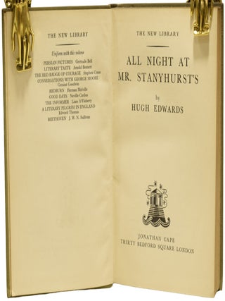All Night at Mr. Stanyhurst's.