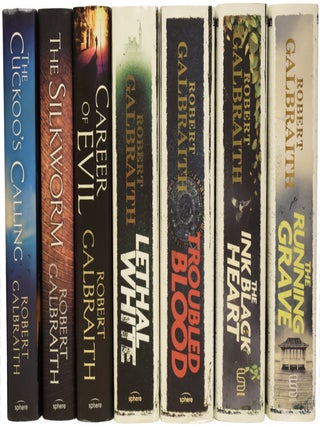 Complete Cormoran Strike Novels, SIGNED: The Cuckoo's Calling, The Silkworm, Career of Evil, Lethal White, Troubled Blood, The Ink Black Heart and The Running Grave.