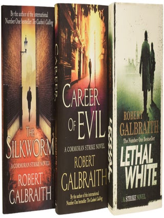 Complete Cormoran Strike Novels, SIGNED: The Cuckoo's Calling, The Silkworm, Career of Evil, Lethal White, Troubled Blood, The Ink Black Heart and The Running Grave.