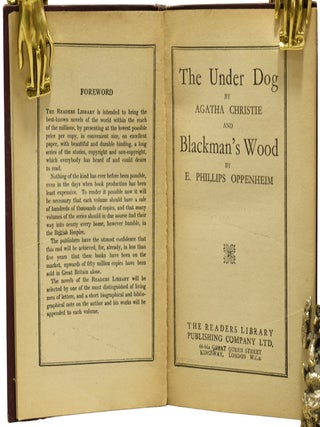 Two New Crime Stories. The Under Dog, and Blackman's Wood by E. Phillips Oppenheim.