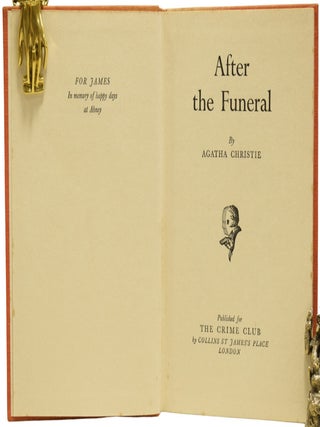After the Funeral / Murder at the Gallop (First Edition hardback and Press book for the film).