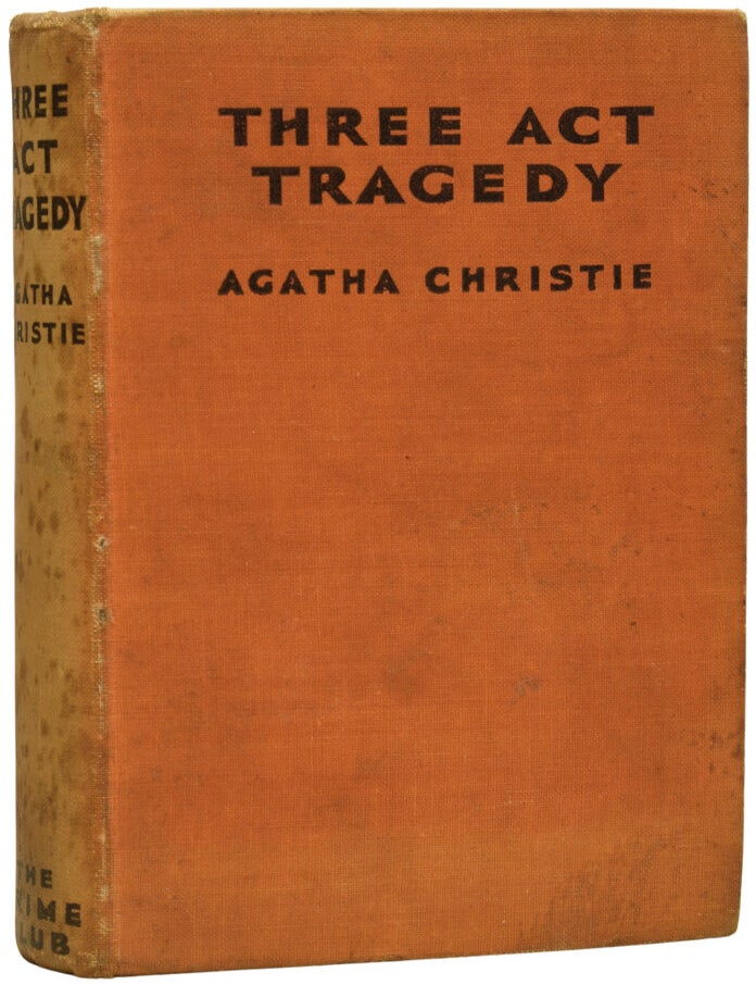 Item #71978 Three Act Tragedy. Agatha CHRISTIE, Dame.