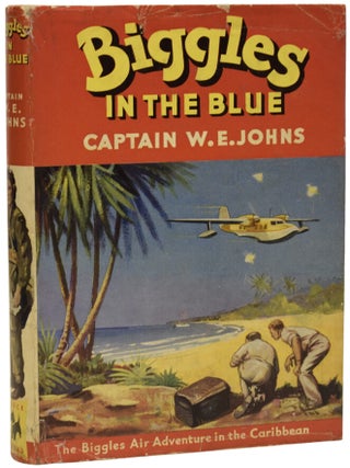 Item #72058 Biggles In the Blue. Captain W. E. JOHNS, Leslie STEAD