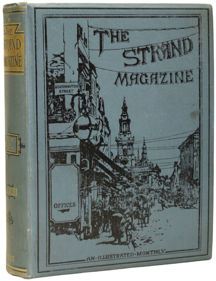 Item #72081 Yellow Iris [Hercule Poirot], Danger Point, and The Definite Article [Mr. Campion] in The Strand Magazine. Volume 93. Agatha CHRISTIE, ALLINGHAM Margery, E. C. 'SAPPER' BENTLEY, Winston CHURCHILL.