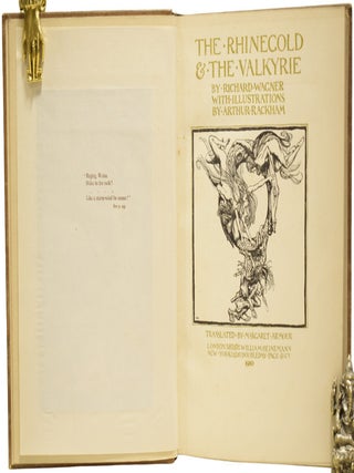 The Ring of the Niblung. A Trilogy with a Prelude by Richard Wagner: The Rhinegold and the Valkyrie together with Siegfried and The Twilight of the Gods. With Illustrations by Arthur Rackham. Translated by Margaret Armour.