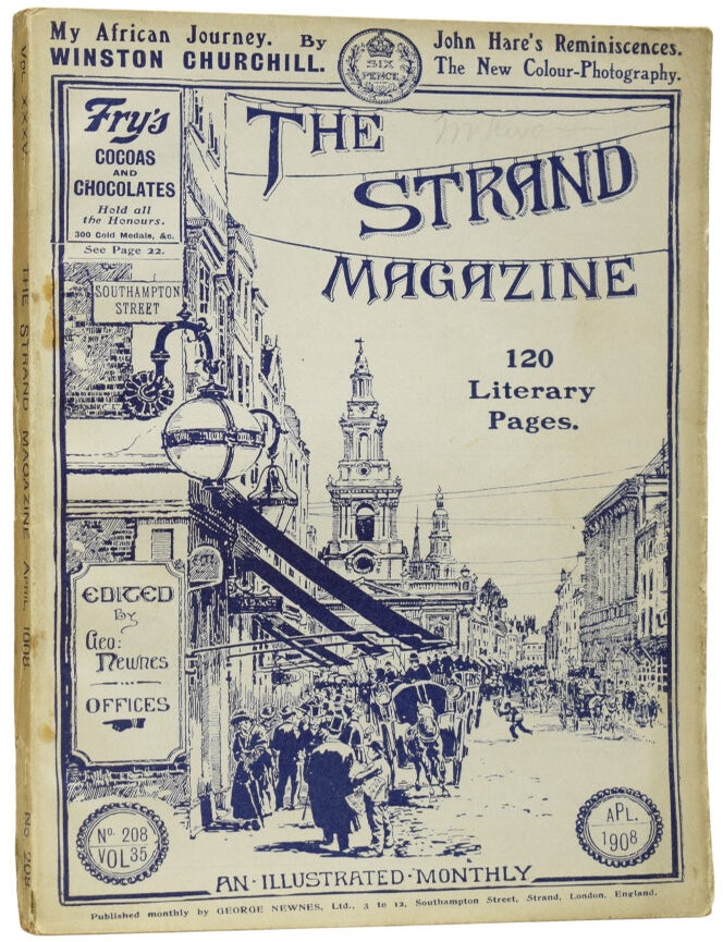 Item #72222 contribute to...'THE STRAND MAGAZINE' (Around Mount Kenya). Issue No 208. Winston S. CHURCHILL, W. W., JACOBS, E., NESBIT.