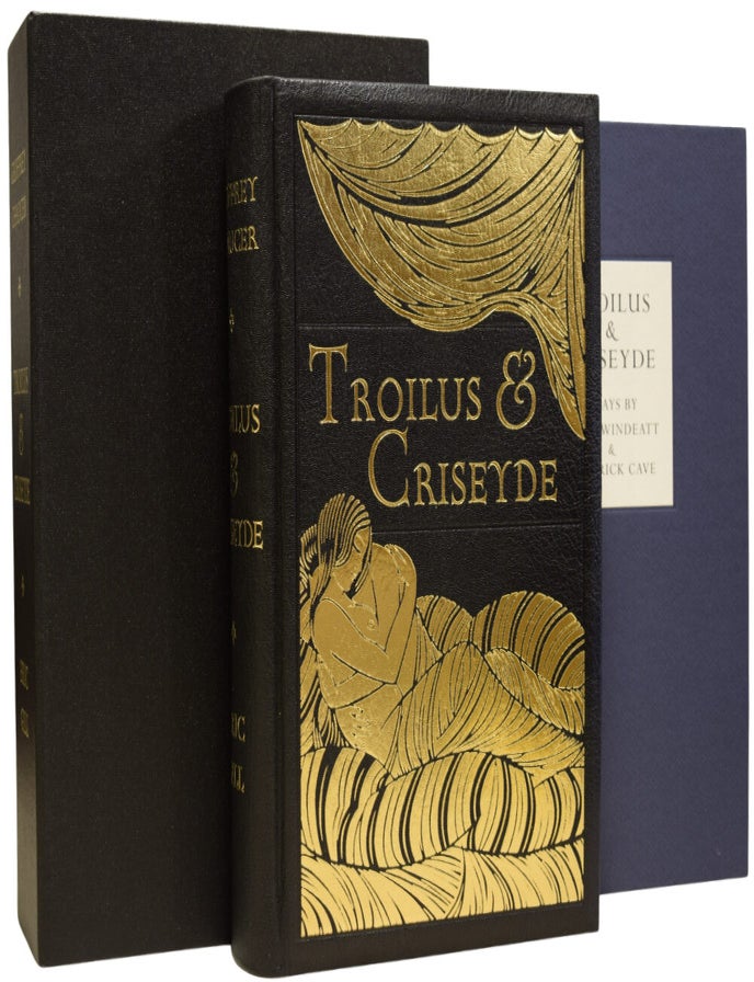 Item #72664 Troilus and Criseyde. Edited by Arundell Del Re with wood engravings by Eric Gill, printed and published at The Goldren Cockerell Press at Waltham Saint Lawrence in Berkshire England, A.D. MCMXXVII. Barry WINDEATT, Roderick CAVE, essays, Geoffrey CHAUCER, Eric GILL, Arundell DEL RE.