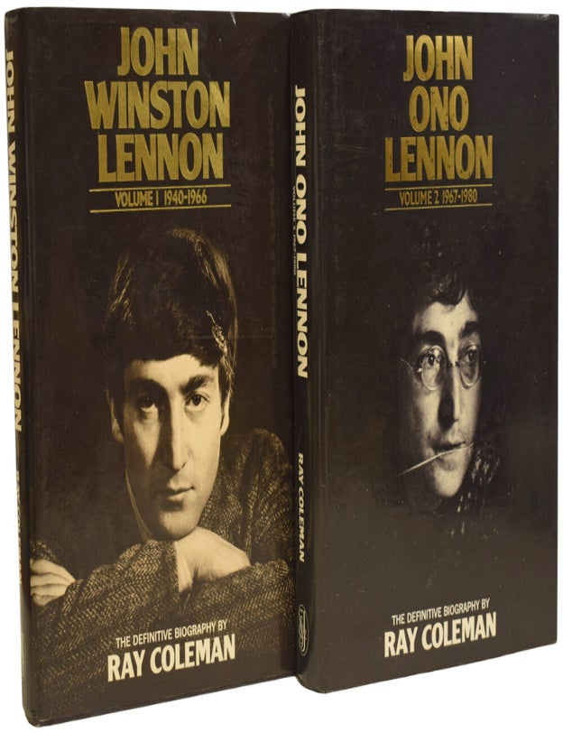 Item #72756 John Winston Lennon, together with John Ono Lennon. The Definitive Biography. John LENNON, Ray Coleman.