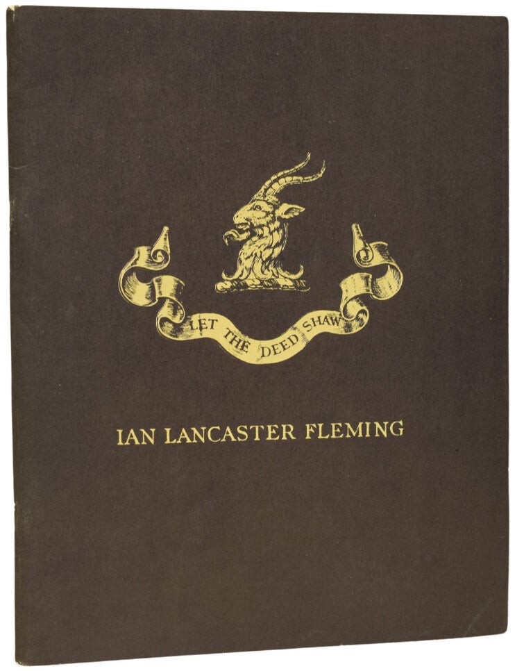 Item #72757 The Ian Fleming Collection of 19th-20th century Source material Concerning Western Civilization together with the Originals of the James Bond-007 Tales. BIBLIOGRAPHY / Ian Fleming-Bondiana.