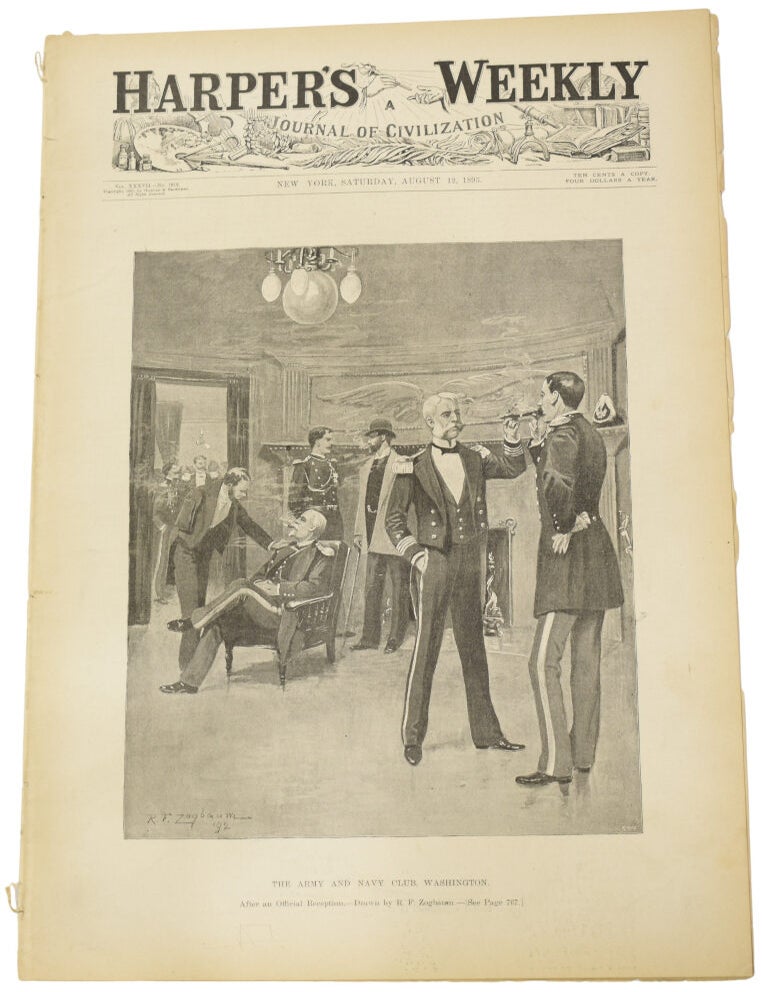 Item #73069 Contributes [to HARPER'S WEEKLY, Vol XXXVII, No.1912]. [The Adventures of Sherlock Holmes - The Resident Patient]. Arthur Conan DOYLE, Sir.