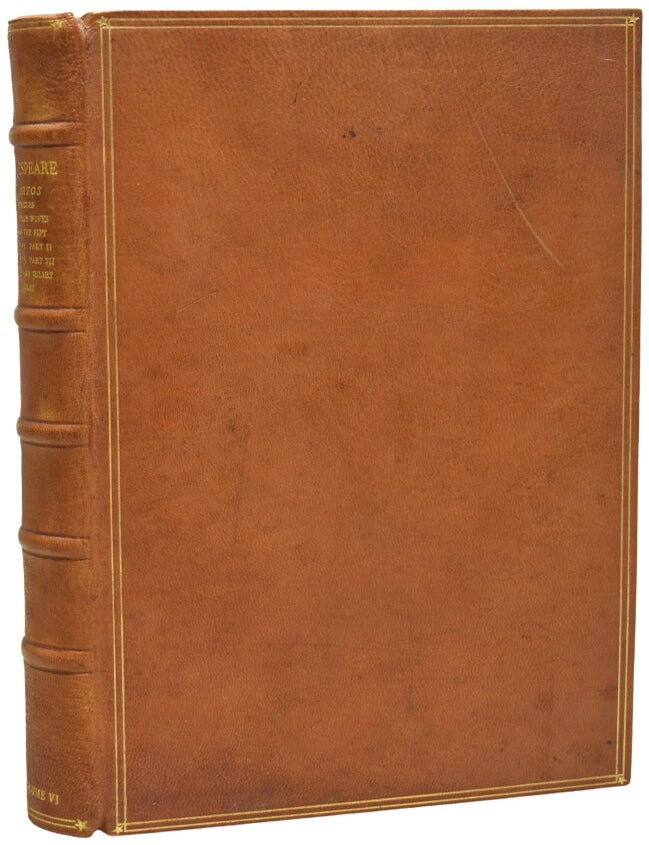 Item #73330 The Works of Shakespeare: The Text of the First Folio with Quarto Variants and a Selection of Modern Readings. Volume VI: Quarto Variants. Pericles, Prince of Tyre; The Merry Wives of Windsor; The Chronicle Historie of Henry Fift; The First Part of the Contention (Henry VI, Part II); The True Tragedie (Henry VI, Part III); Romeo and Juliet; Hamlet. William SHAKESPEARE, Herbert FARJEON.