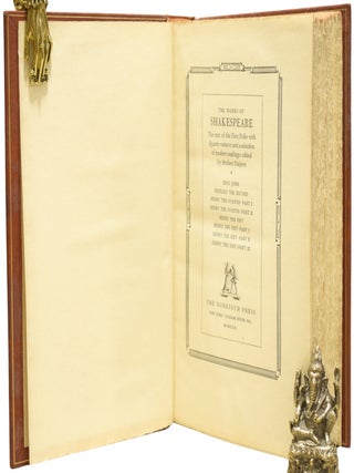 The Works of Shakespeare: The Text of the First Folio with Quarto Variants and a Selection of Modern Readings. Volume III: King John; Richard the Second; Henry the Fourth, Part I; Henry the Fourth, Part II; Henry the Fift; Henry the Sixt, Part I; Henry the Sixt, Part II; Henry the Sixt, Part III.