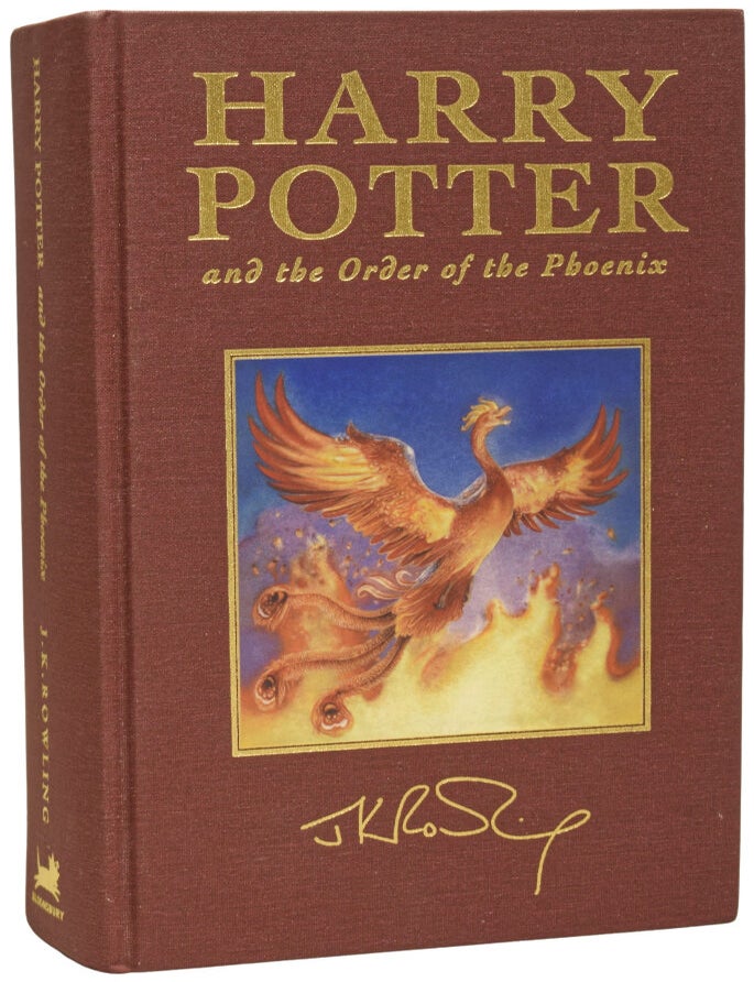 Item #73355 Harry Potter and the Order of the Phoenix. J. K. ROWLING, born 1965, Jason COCKCROFT.