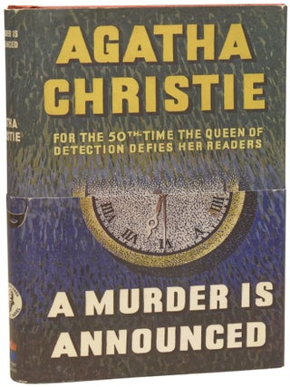 Item #73385 A Murder Is Announced (Facsimile edition with decorative sash). Agatha CHRISTIE, Dame