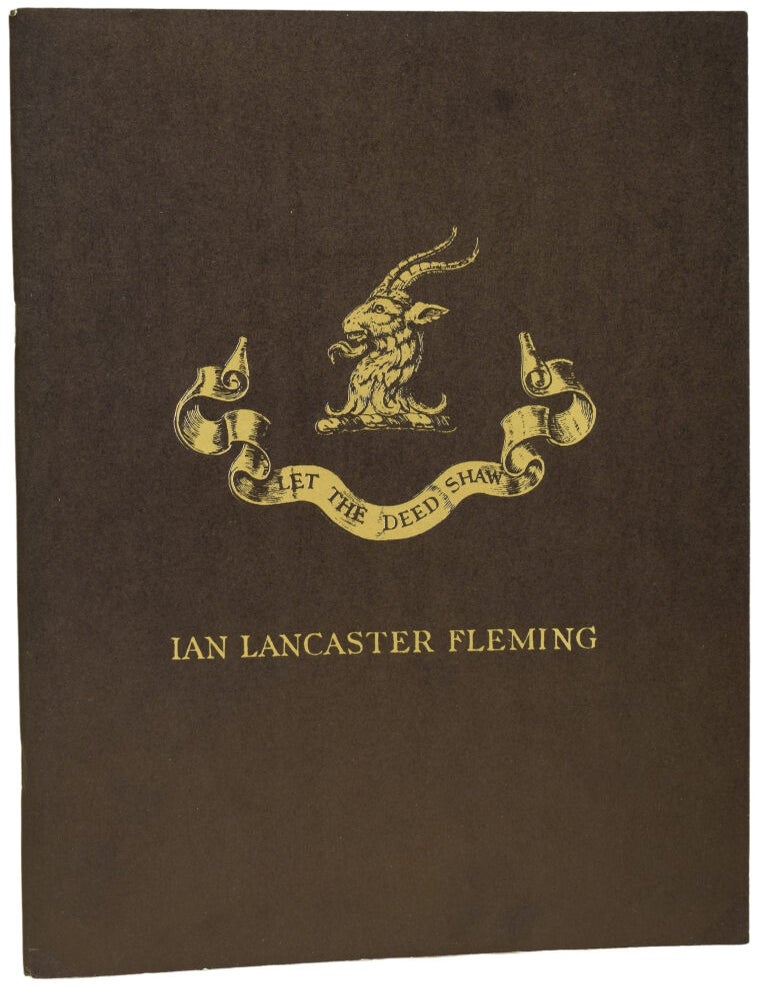 Item #73455 The Ian Fleming Collection of 19th-20th century Source material Concerning Western Civilization together with the Originals of the James Bond-007 Tales. BIBLIOGRAPHY / Ian Fleming-Bondiana.