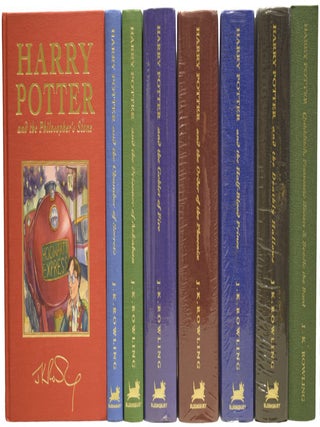 Item #73482 Harry Potter Series, Complete Deluxe Set, with supplementary works. Being: The...