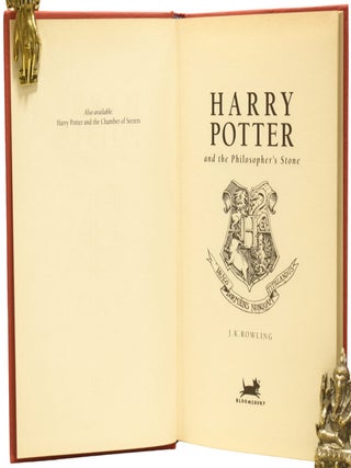 Harry Potter Series, Complete Deluxe Set, with supplementary works. Being: The Philosopher's Stone; The Chamber of Secrets; The Prisoner of Azkaban; The Goblet of Fire; The Order of The Phoenix; The Half-Blood Prince; The Deathly Hallows; Fantastic Beasts and Where to Find Them; Quidditch Through the Ages; and The Tales of Beedle the Bard.