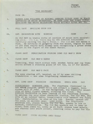 [Screenplay] The Exorcist. Film Script.