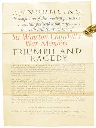 The Second World War. The Gathering Storm; Their Finest Hour; The Grand Alliance; The Hinge of Fate; Closing the Ring; Triumph and Tragedy.