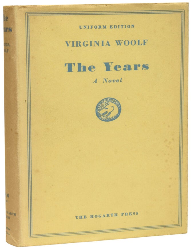 Item #73510 The Years. Virginia WOOLF.